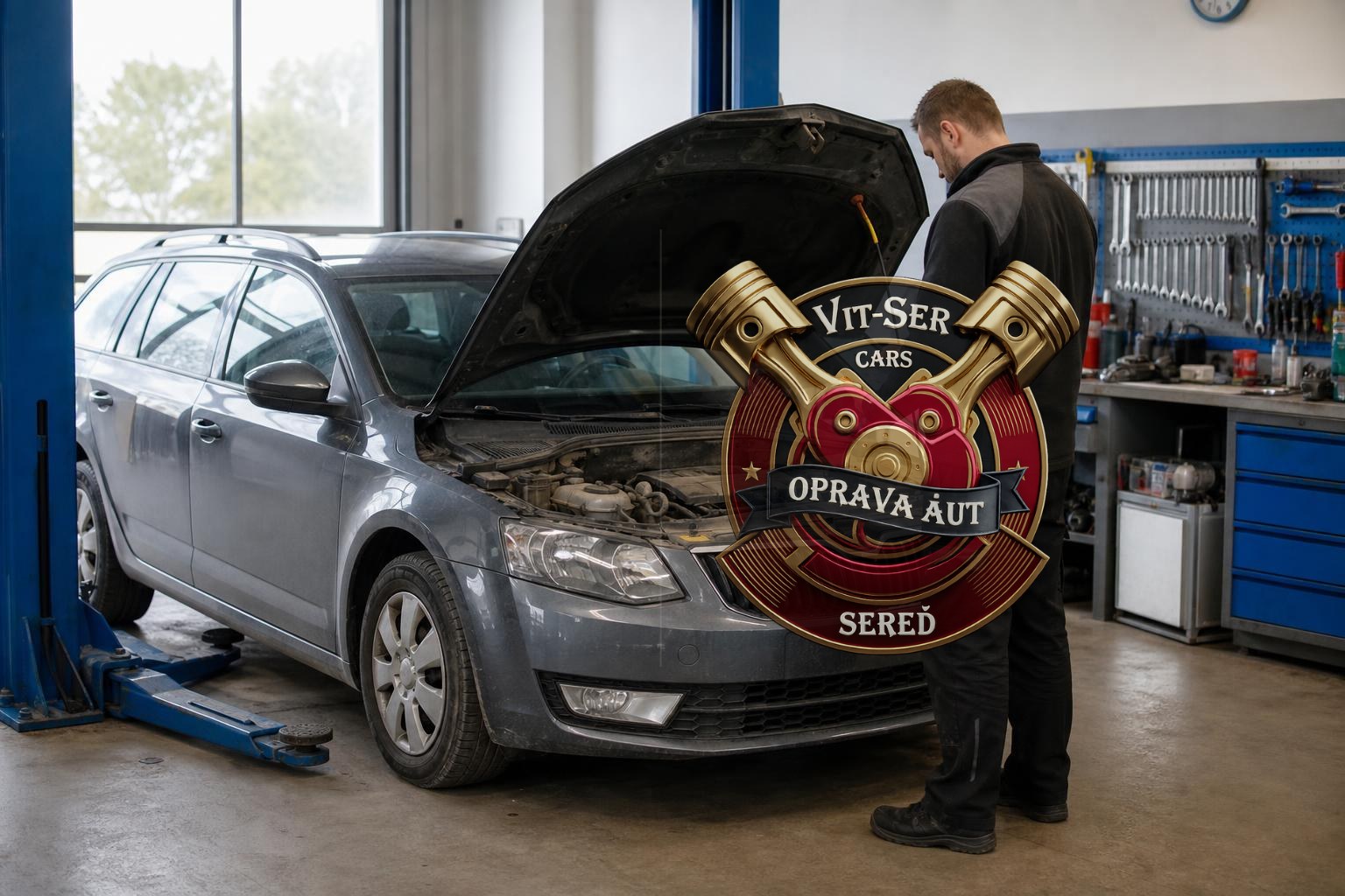 Autoservis Sereď VitSerCars – moderná dielňa a mechanici pri oprave vozidla